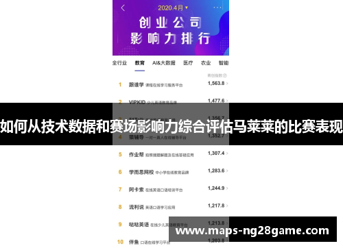 如何从技术数据和赛场影响力综合评估马莱莱的比赛表现